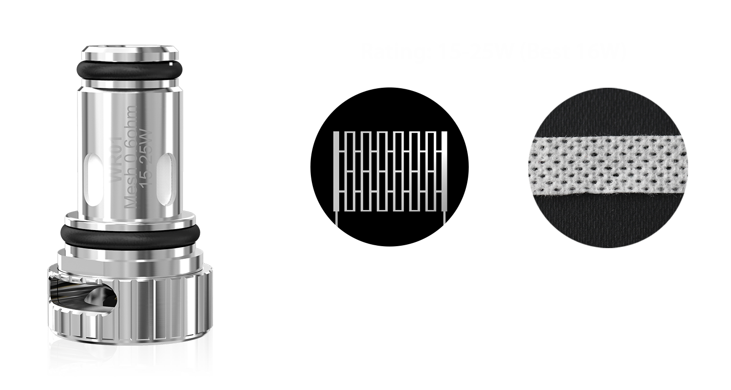 Wismec WR01 Mesh 0.6ohm Coil (5pcs) Wismec Store